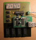 Ethernet to spi driven 7 segment indicator